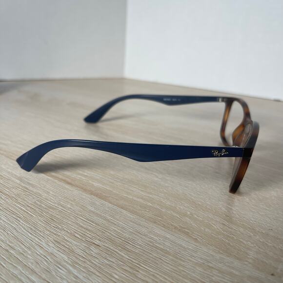 Ray-Ban RB7047 5574 Eyeglasses Tortoise Shell Blue Frames Only 54-17-140 - Picture 8 of 8